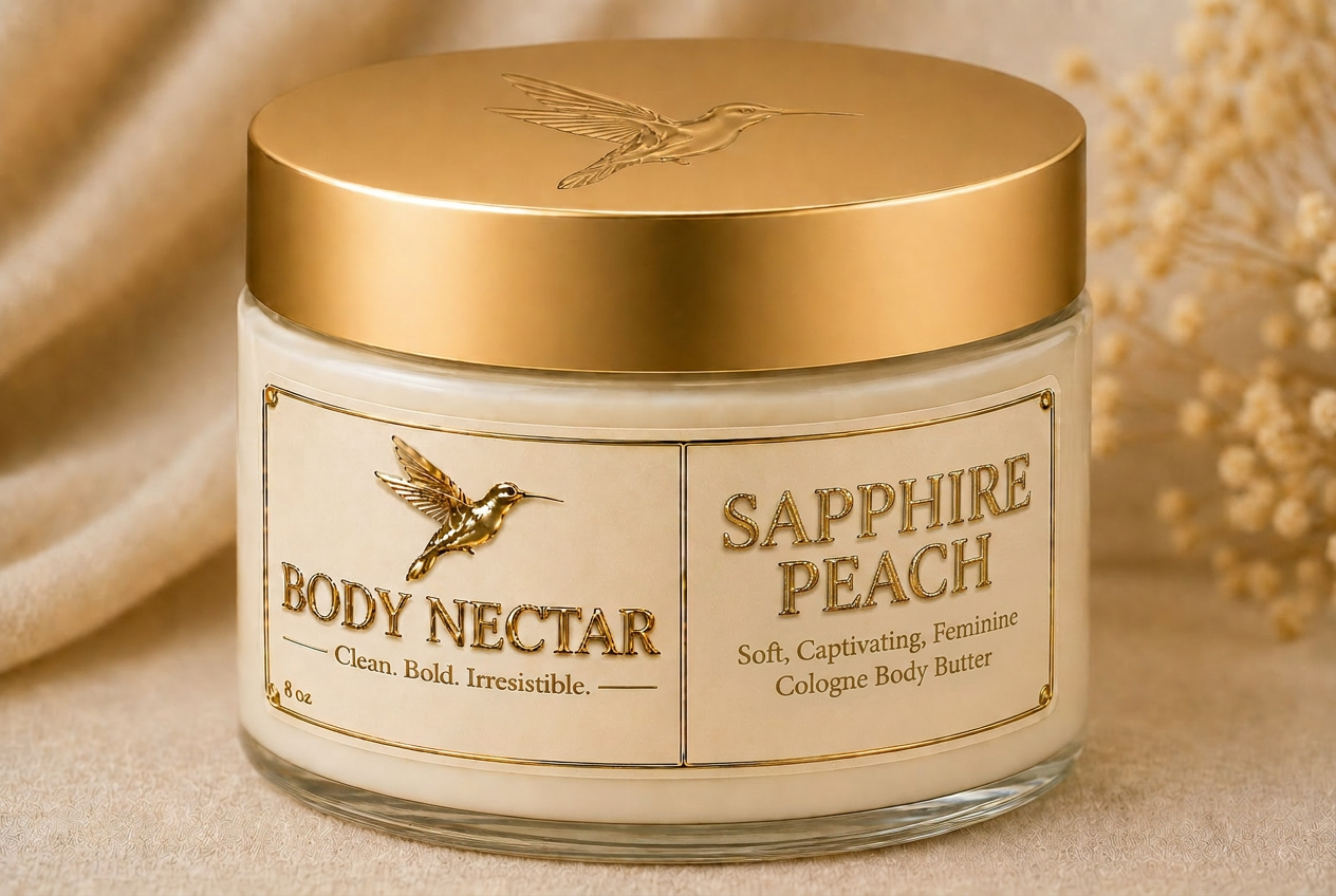 Sapphire Peach — Body Nectar cologne body butter